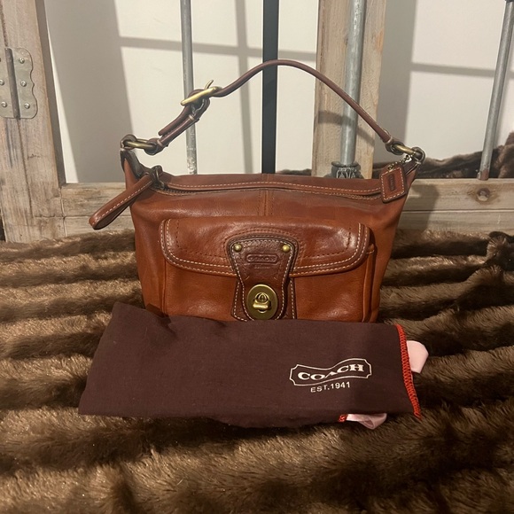 Coach Legacy Vachetta Turn-Lock Baguette - Picture 1 of 12
